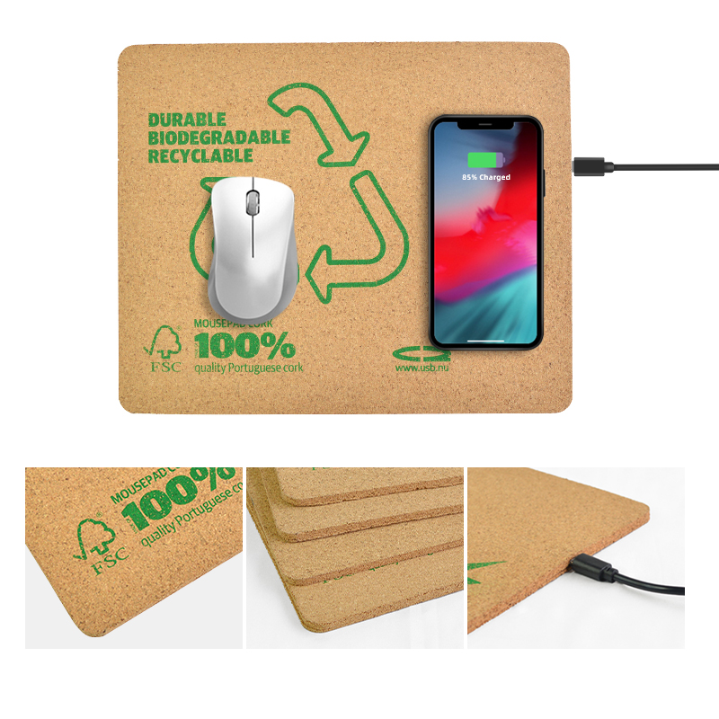 Cork Wireless Charger Mouse Mat Withers And Co2