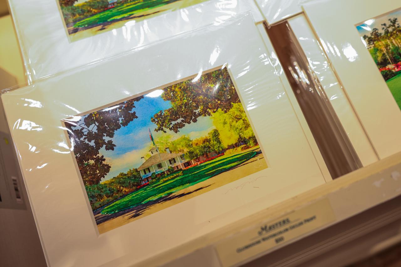 Masters branded merchandise sale