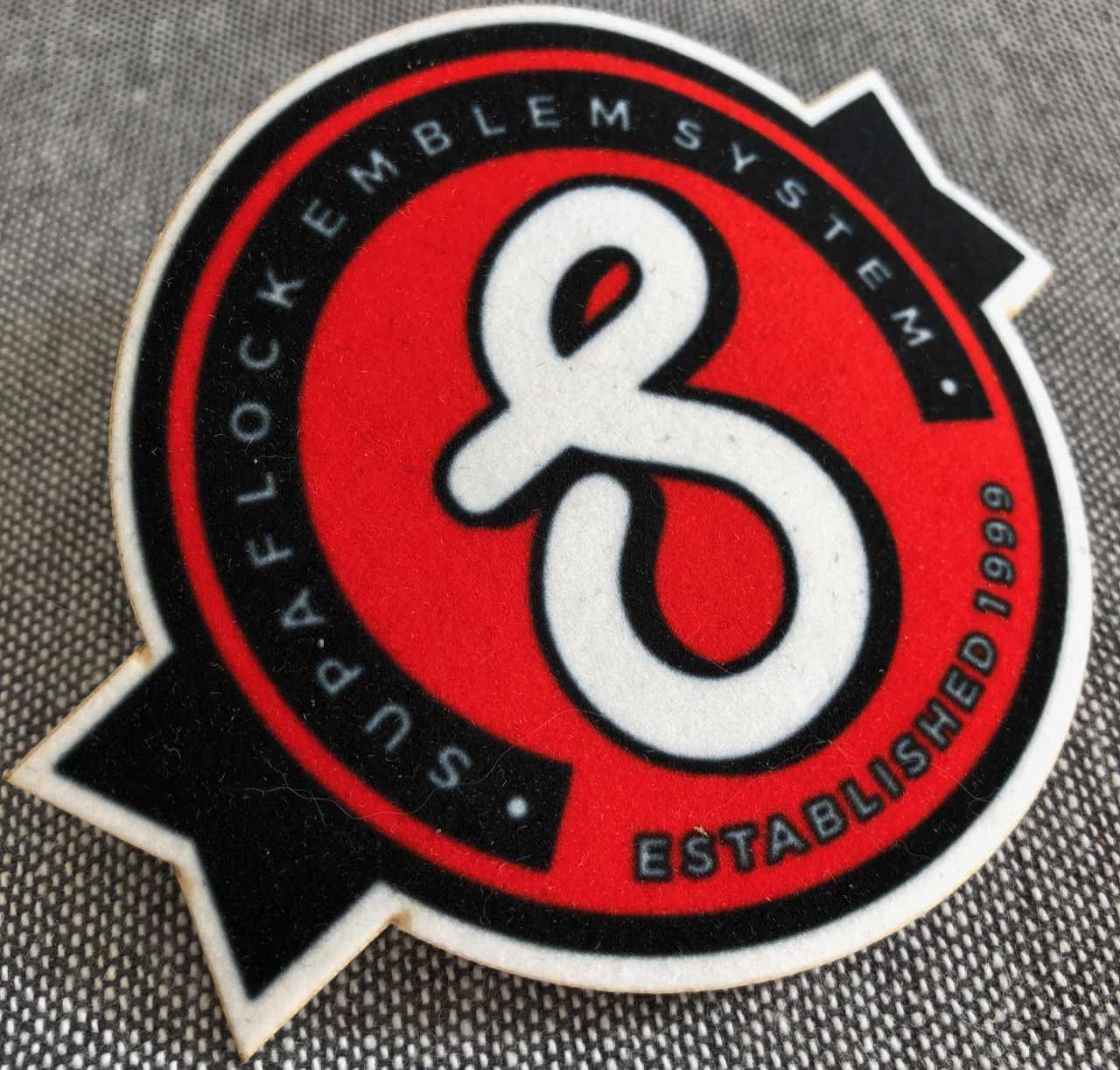 SupaFlock patch custom promotional product