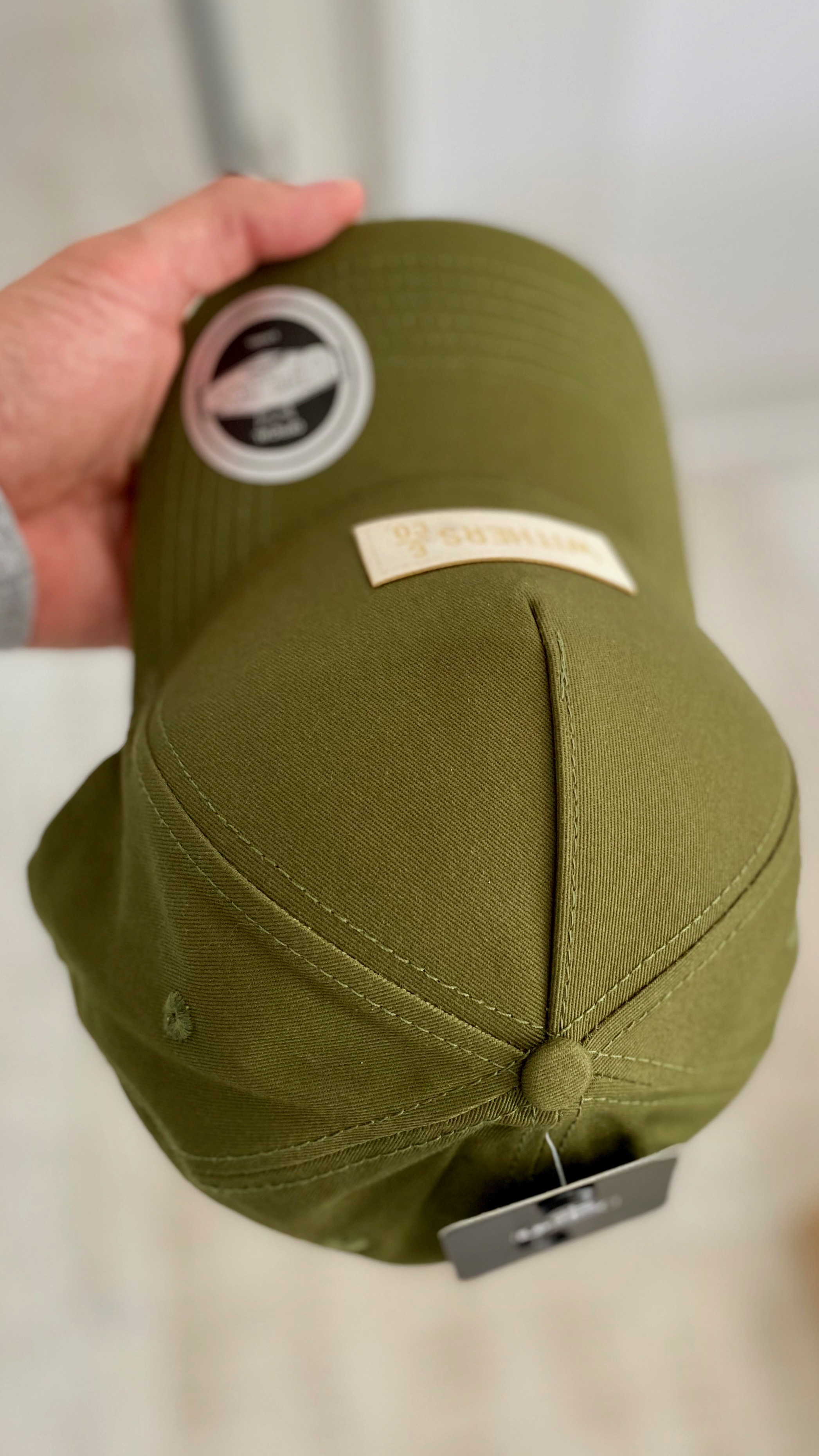 custom leatherette patches on caps withers and co3