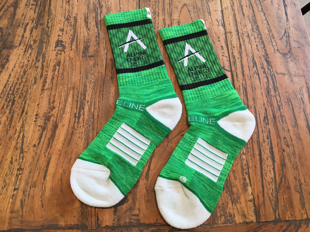 alpine energy custom socks withers and co