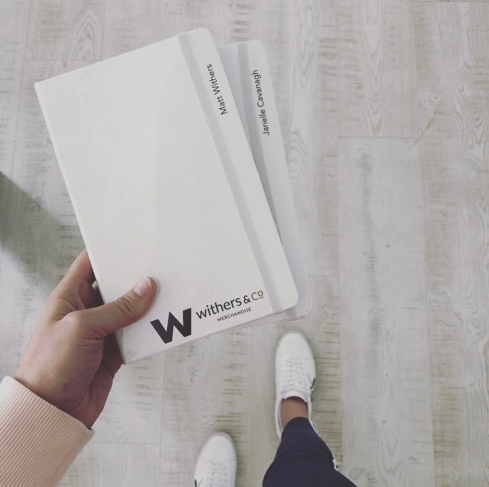 personalised moleskine notebooks withers and co