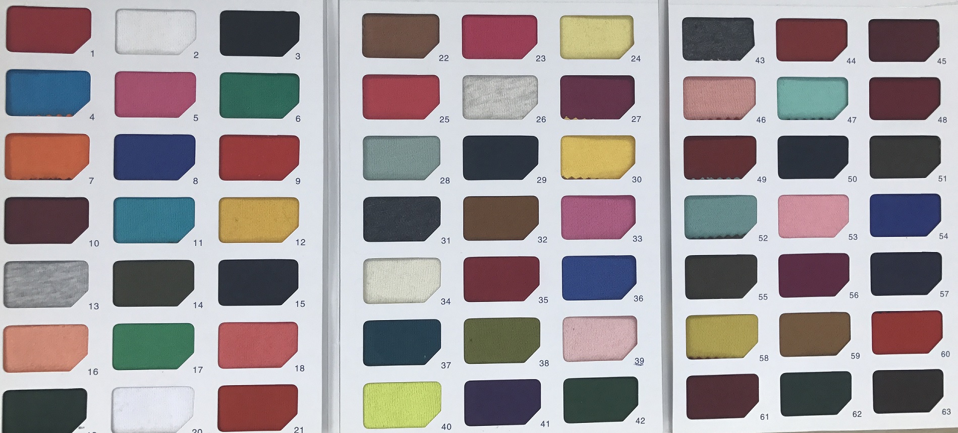 colour options for custom clothing