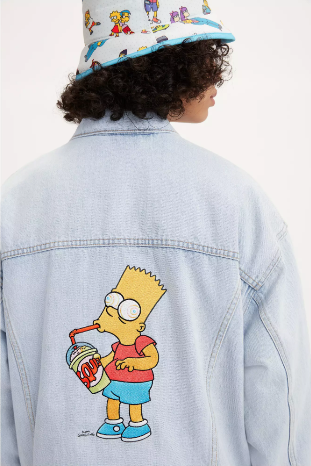 The Simpsons x Levis Jeans promotional merchandise