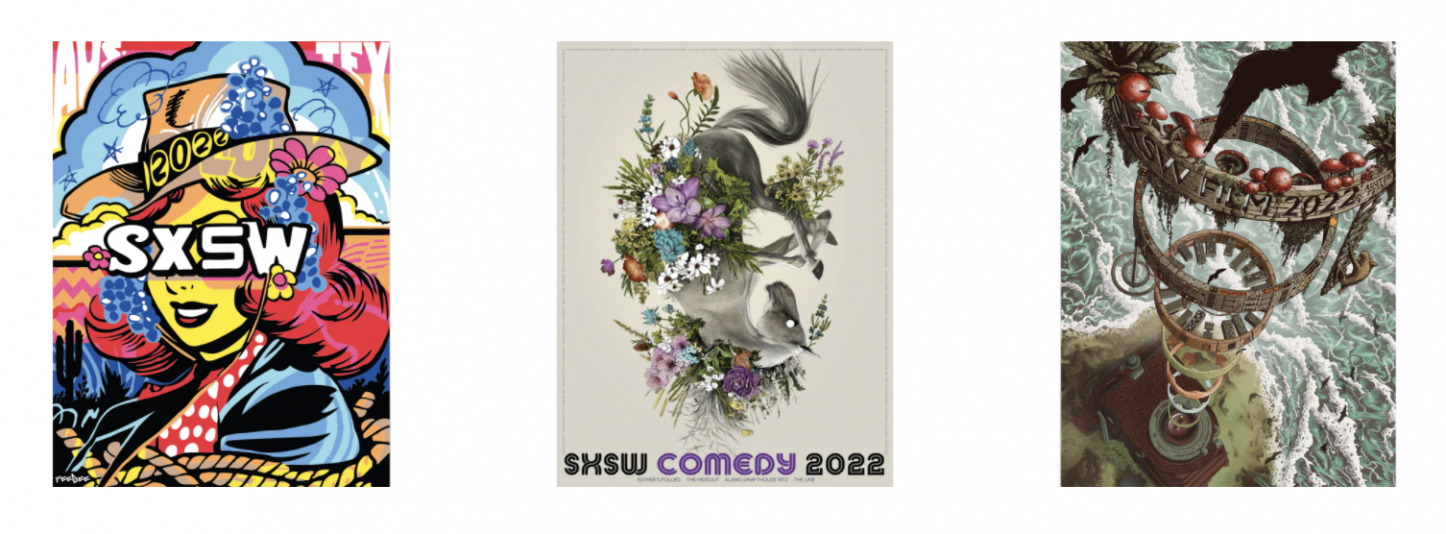 SXSW22 promotional merchandise