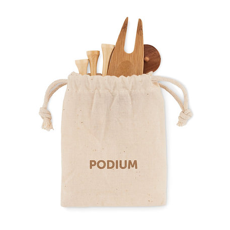 personalised golf accessory bamboo