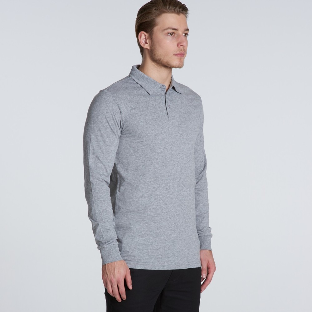 AS Colour Chad Long Sleeve Polo Shirt | Custom Colour Polo Shirts | Custom Polyester Polo Shirts