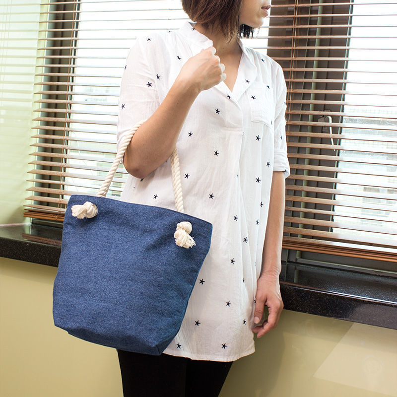 Denim Rope Hand Bag