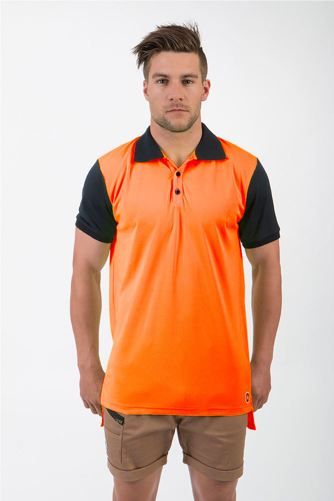 Hi Vis Orange Summer Polo