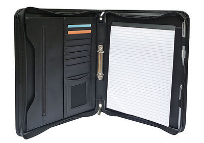 WINDSOR 2 RING ZIP PORTFOLIO | Promotional Products NZ | Withers & Co.