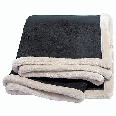 Kanata Faux Leather Throw