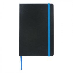 Excel A5 Coloured Edge Notebook - Process Blue