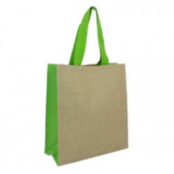 JUTE CARRY ALL - LIME GREEN