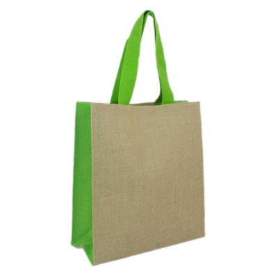 JUTE CARRY ALL - LIME GREEN