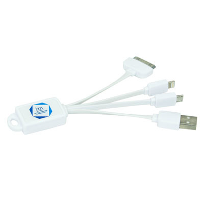 4 in 1 CHARGING CABLE – SQUARE | Promotional Products NZ | Withers & Co