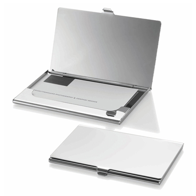 CHROME BUSINESS CARD HOLDER | Promotional Products NZ | Withers & Co
