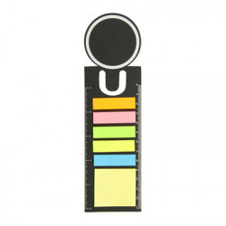 BOOKMARK RULER WITH STICKY NOTES