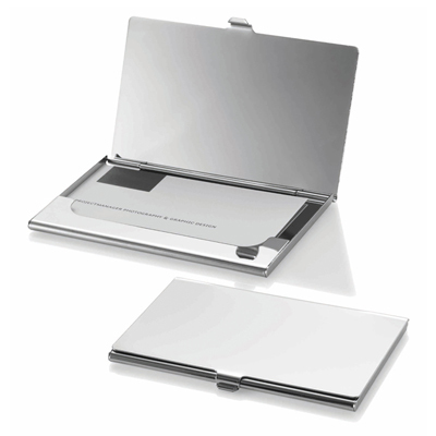 CHROME BUSINESS CARD HOLDER