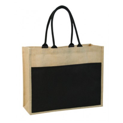 CONTRAST ECO JUTE BAG