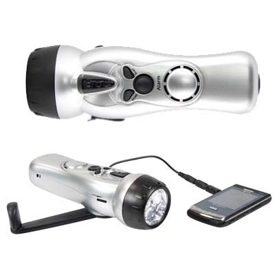Dynamo Radio Torch with Siren & Charger | Personalised Pocket Knife NZ | Personalised Torch