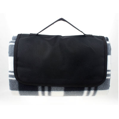 PICNIC TARTAN BLANKET - BLACK/GREY | Promotional Products NZ | Withers & Co