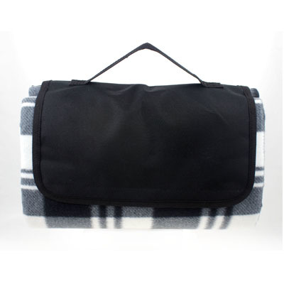 PICNIC TARTAN BLANKET - BLACK/GREY