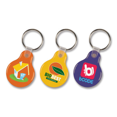 Round Flexi Resin Key Ring