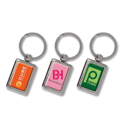 Rectangular Metal Key Ring