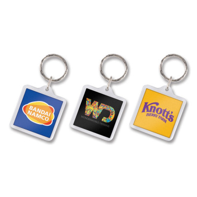 Square Lens Key Ring
