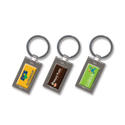 Wave Metal Key Ring