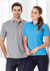 Mens Micro Waffle Polo Shirt