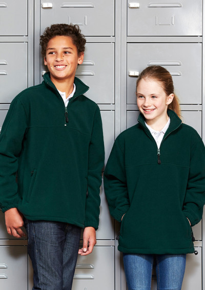 Kids 1/2 Zip Poly Fleece Top