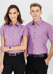 Mens Chevron Short Sleeve Shirt