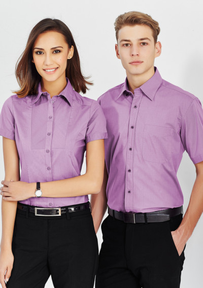 Mens Chevron Short Sleeve Shirt