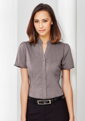 Ladies Chevron Stand Collar Shirt