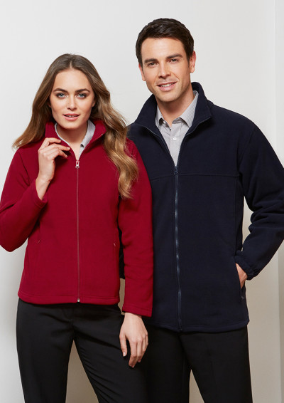 Mens Plain Micro Fleece Jacket