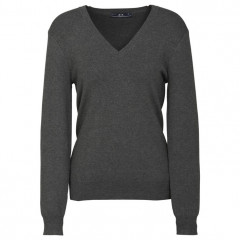 Womens V-Neck Knit Pullover