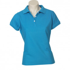 Womens Neon Short Sleeve Polo