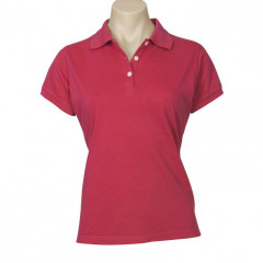 Womens Neon Short Sleeve Polo