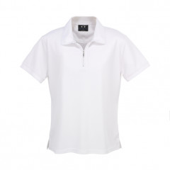 Womens Micro Waffle Short Sleeve Polo