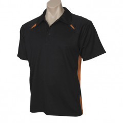 Mens Splice Short Sleeve Polo