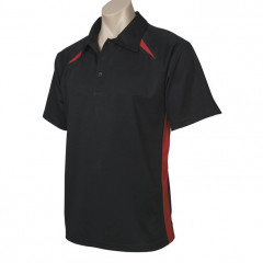 Mens Splice Short Sleeve Polo