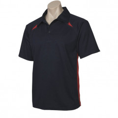 Mens Splice Short Sleeve Polo