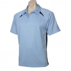 Mens Splice Short Sleeve Polo