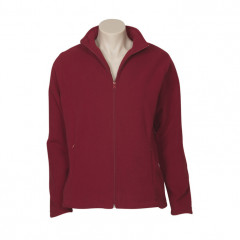 Womens Plain Micro Fleece Jacket