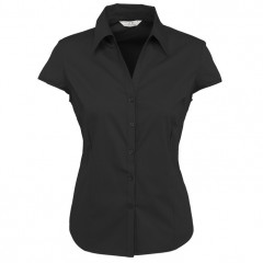 Ladies Metro Cap Sleeve Shirt