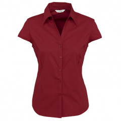 Ladies Metro Cap Sleeve Shirt