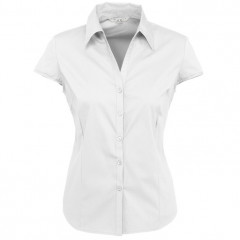 Ladies Metro Cap Sleeve Shirt
