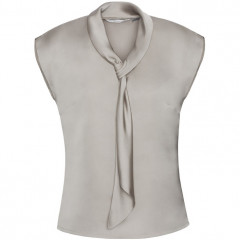 Ladies Shimmer Tie Neck Top