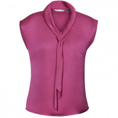 Ladies Shimmer Tie Neck Top